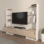 Hanah Home Ava Soporte para TV Blanco y Roble